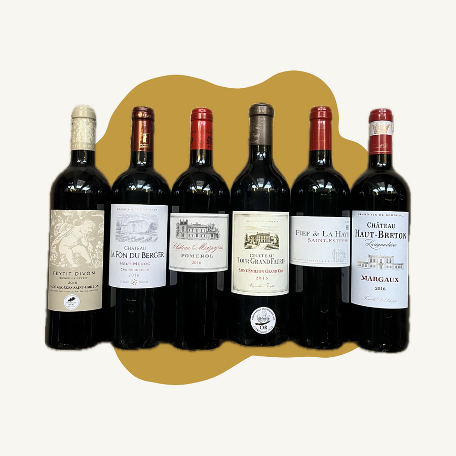 Bordeaux red wines Box